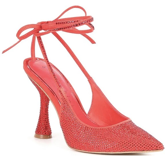 Gianni Bini Shoes - NEW Gianni Bini Alexi Rhinestone Embellished Ankle Wrap Pointed Toe Heels